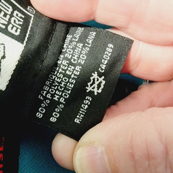 New Era Unisex Florida Marlins Blue Black Lightweight Baseball‎ Cap Size 7 1/4 - Picture 10 of 10